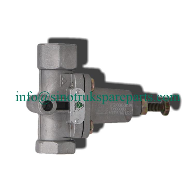 Sinotruk howo spare parts Relief valve WG9000360519