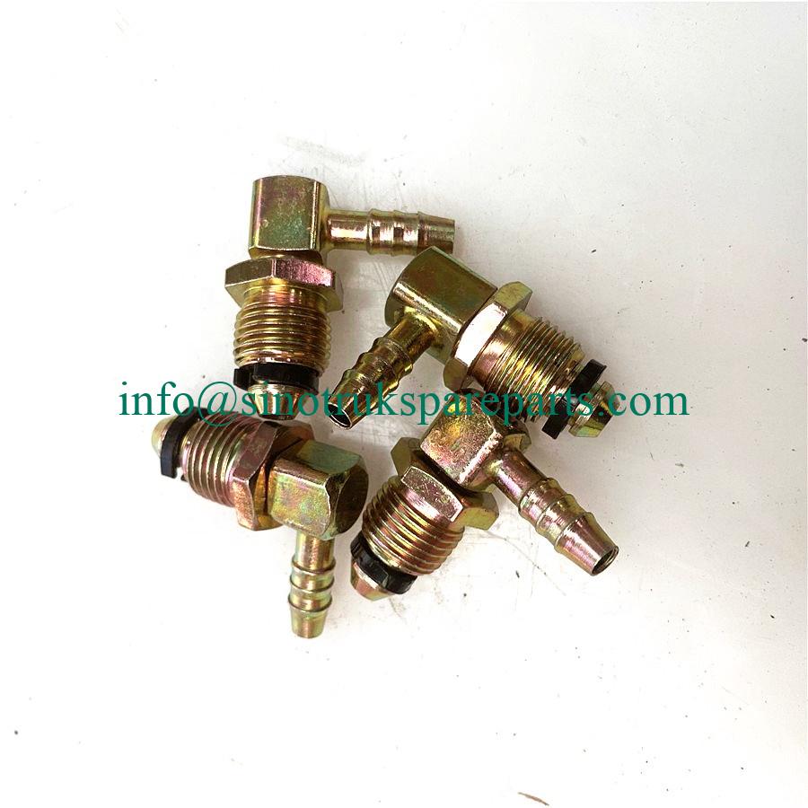 WG9000361201 right-angle connector for sinotruk howo dump truck