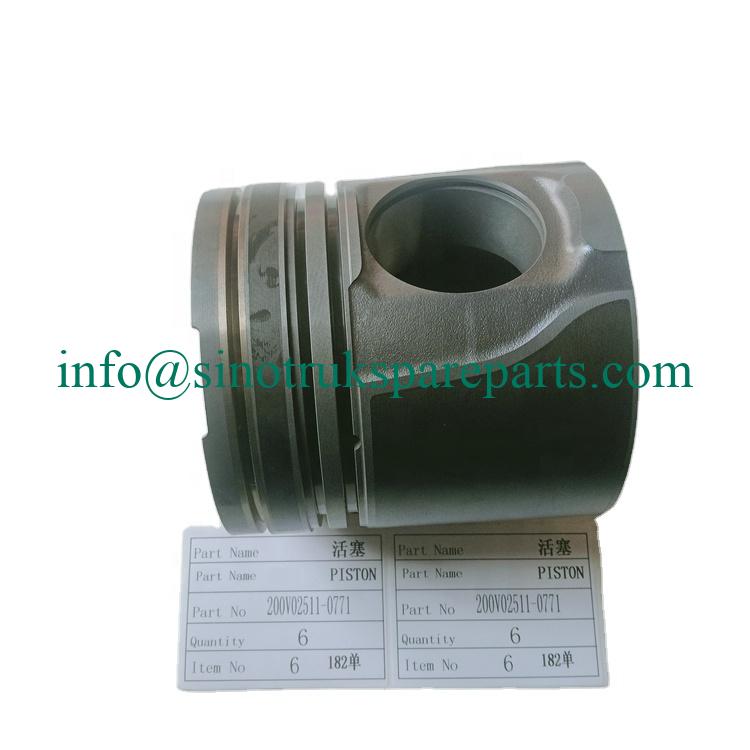 SINOTRUK Man Engine spare parts MC11 piston 200V02511-0771