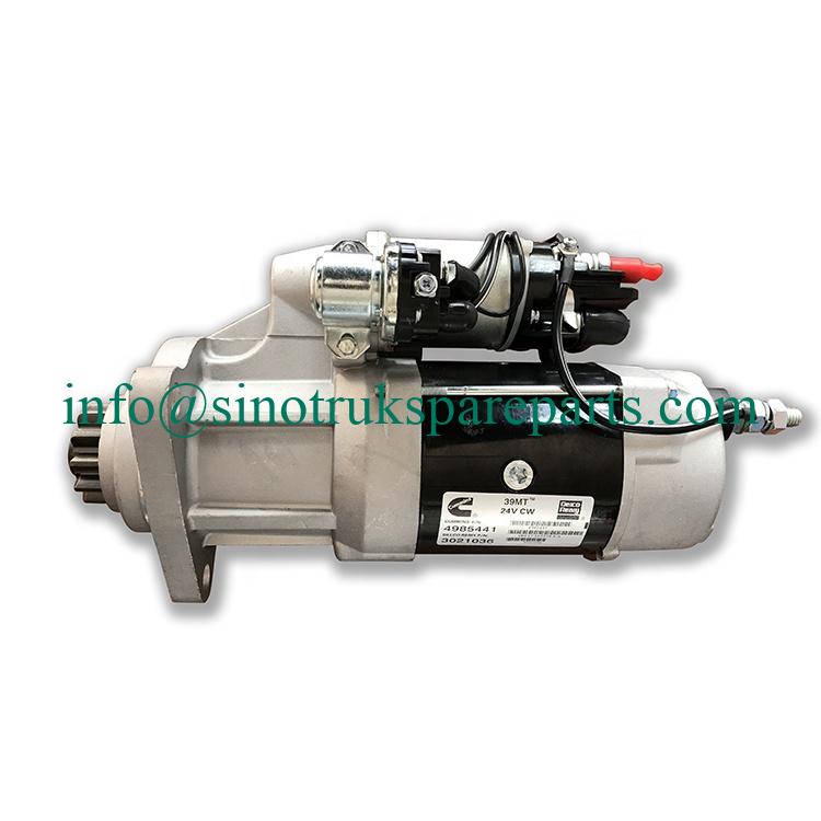 Howo starter motor 4985441 for Dongfeng cumins M11 engine