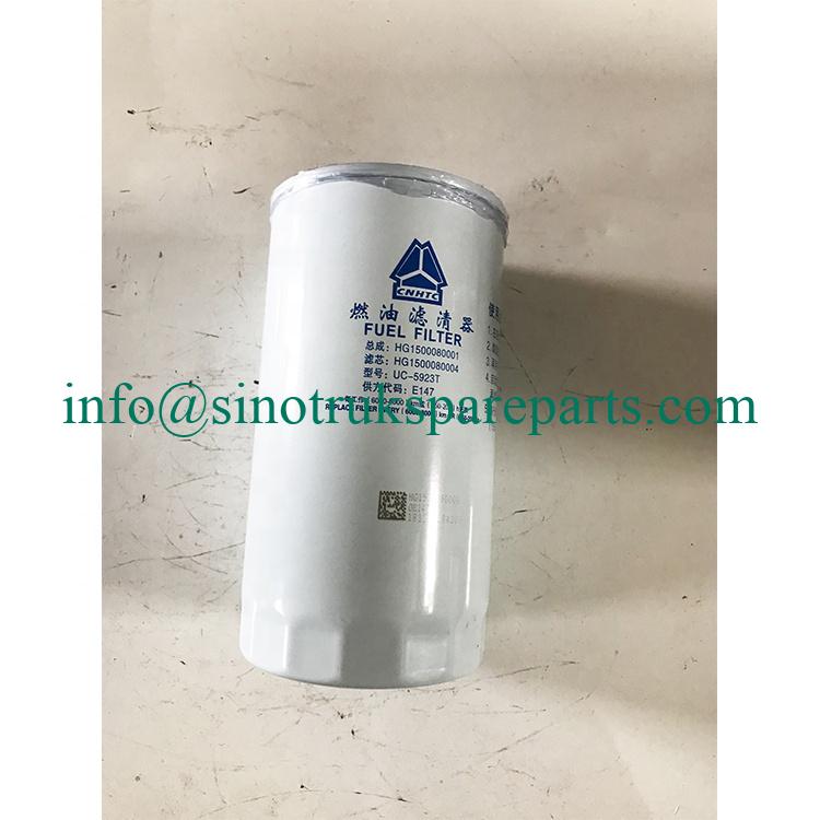 Sinotruck howo spare parts Fuel filter HG1500080001