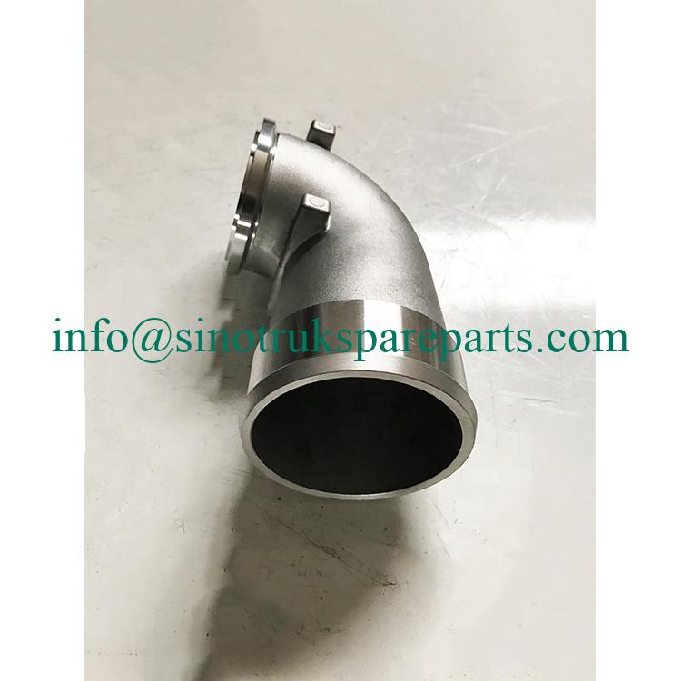 Sinotruk howo truck spare parts turbocharger elbow connection pipe VG1800110045