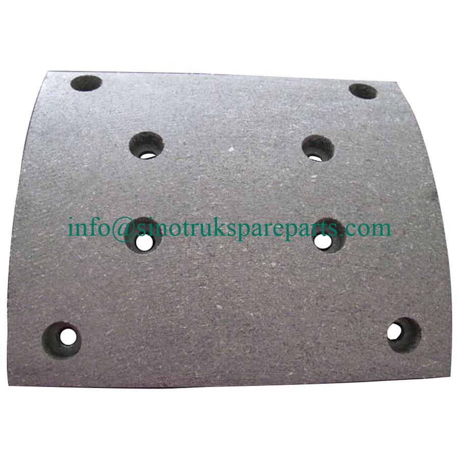 WG9200340068 sinotruk howo front brake lining