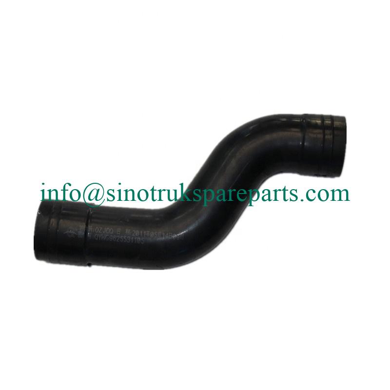 Sinotruk howo truck parts radiator water inlet pipe WG9725537005