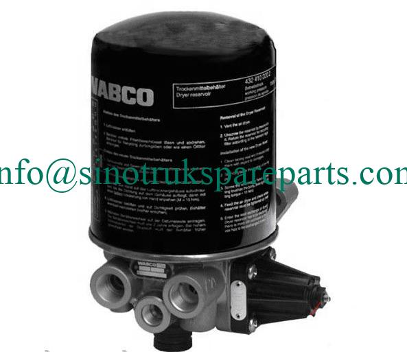 Sinotruk Howo truck Spare Parts A7 Air Dryer WG9000368471