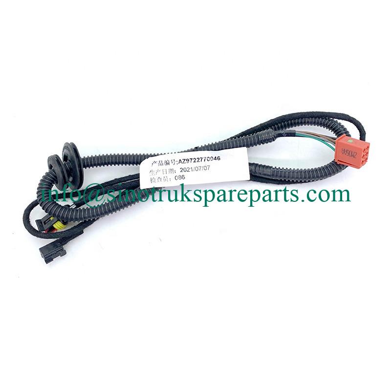 Main driving door wiring harness for HOWO truck spare parts AZ9722770046