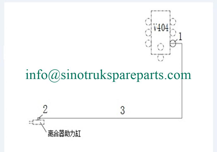 sinotruk spare parts Assistant Air Supply for clutch-sinotruk parts