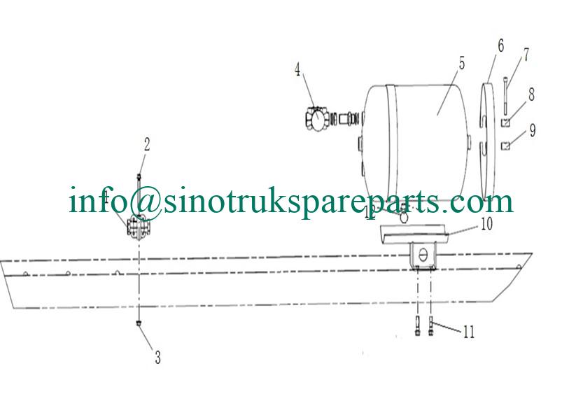 sinotruk spare parts Assistant Air Supply -sinotruk parts