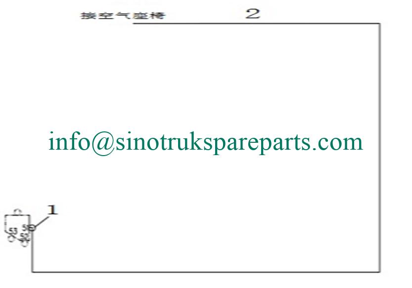 sinotruk spare parts Air suspension seat control device 811W97401-0580 -sinotruk parts