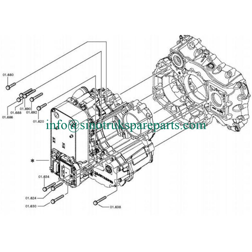 ZF16S2231TO 1356 080 042 WG9725220377 Transmission  1325.168.011 CLUTCH RELEASE DEVICE