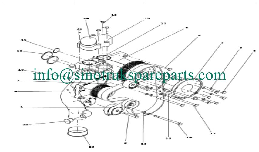 sinotruk engine parts 070V08201-9002 Intake elbow plug