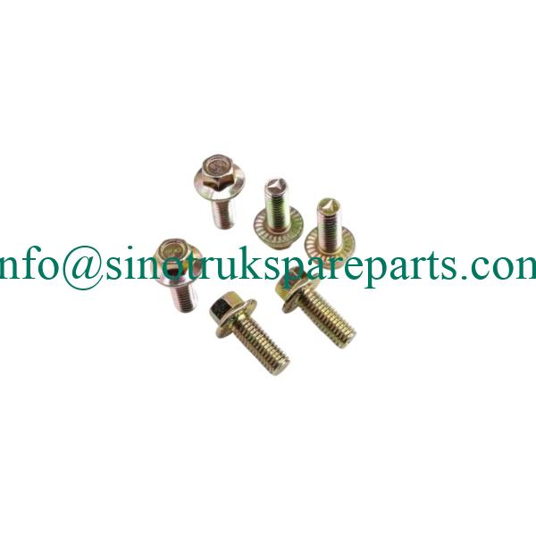 sinotruk engine parts Q1800820TF2 Hexagon toothed bolt with flange bearing surface