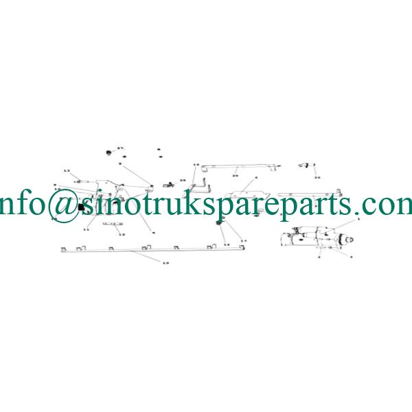 sinotruk engine parts VG1238090026 Oil-gas separator front support