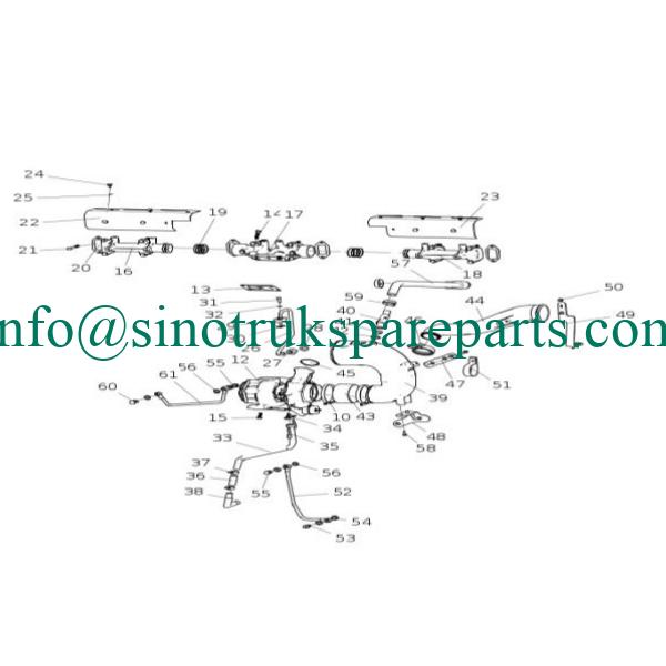 sinotruk engine parts VG1246110151 Fixing bracket