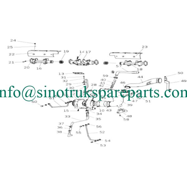 sinotruk engine parts VG29130A cover