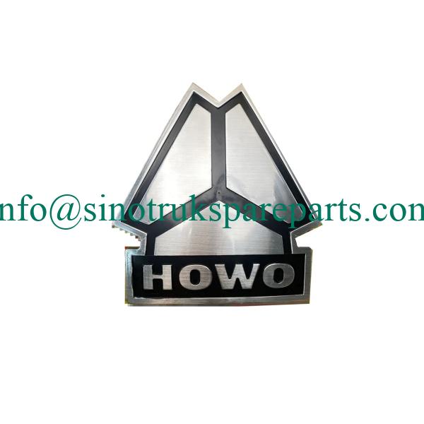 HOWO spare parts HOWO T7H HOWO A7 cab front face logo cab trim WG1664110005  triangle logo