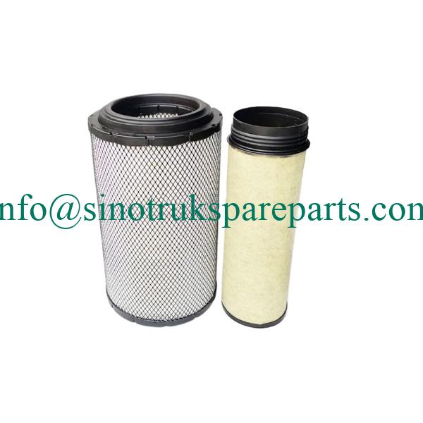 HOWO air filter inside and outside air filter assembly LG9704190554 LG9704190555 HOWO light truck air filter