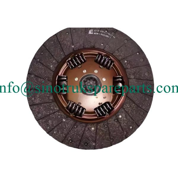 CH430-25 Clutch Driven Plate Assembly WG9925160410 for Sinotruk Howo T7H, SITRAK C7H & HaoHan Heavy Trucks